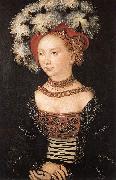 CRANACH, Lucas the Elder Portrait of a Young Woman dfg Germany oil painting reproduction